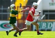 16 May 2004; Timmy McCarthy, Cork, in action against Kieran O'Sullivan, Kerry. Guinness Munster Senior Hurling Championship, Cork v Kerry, Pairc Ui Chaoimh, Cork. Picture credit; Brendan Moran / SPORTSFILE