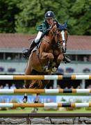 8 August 2013; Bertram Allen, Ireland, competing on Romonov, on his way to having a clear round during the Serpentine Speed Stakes. Discover Ireland Dublin Horse Show 2013, RDS, Ballsbridge, Dublin. Picture credit: Barry Cregg / SPORTSFILE