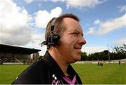 10 August 2013; Referee Michael O'Keeffe wearing the refcam. TG4 All-Ireland Ladies Football Senior Championship, Round 2, Qualifier, Laois v Meath, St. Brendan’s Park, Birr, Co. Offaly. Photo by Sportsfile