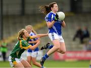 10 August 2013; Alison Taylor, Laois, in action against Eileen Rahill, Meath. TG4 All-Ireland Ladies Football Senior Championship, Round 2, Qualifier, Laois v Meath, St. Brendan’s Park, Birr, Co. Offaly. Photo by Sportsfile