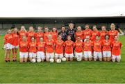 10 August 2013; The Armagh squad. TG4 All-Ireland Ladies Football Senior Championship, Round 2, Qualifier, Armagh v Cork, St. Brendan’s Park, Birr, Co. Offaly. Photo by Sportsfile