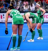 6 July 2022; Naomi Carroll of Ireland looks dejected after the FIH Women's Hockey World Cup Pool A match between Ireland and Germany at Wagener Stadium in Amstelveen, Netherlands. Photo by Jeroen Meuwsen/Sportsfile