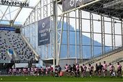 7 July 2022; A general view of New Zealand rugby squad training at Forsyth Barr Stadium in Dunedin, New Zealand. Photo by Brendan Moran/Sportsfile