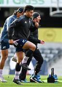 7 July 2022; Leicester Fainga’anuku during New Zealand rugby squad training at Forsyth Barr Stadium in Dunedin, New Zealand. Photo by Brendan Moran/Sportsfile