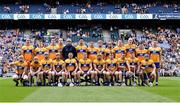 2 July 2022; The Clare squad before the GAA Hurling All-Ireland Senior Championship Semi-Final match between Kilkenny and Clare at Croke Park in Dublin. Photo by Piaras Ó Mídheach/Sportsfile ***    ***