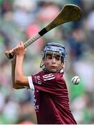 3 July 2022; Isaac Hassett, Scoil na Mainistreach, Quin, Clare, representing Galway, during the INTO Cumann na mBunscol GAA Respect Exhibition Go Games before the GAA Hurling All-Ireland Senior Championship Semi-Final match between Limerick and Galway at Croke Park in Dublin. Photo by Sam Barnes/Sportsfile
