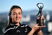 7 July 2022; PwC GPA Player of the Month of June in camogie, Caoimhe Costelloe of Limerick with her award at the PwC Office in Dublin. Photo by David Fitzgerald/Sportsfile