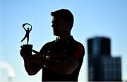 7 July 2022; PwC GPA Player of the Month for June in hurling, Tony Kelly of Clare, with his award at the PwC Office in Dublin. Photo by David Fitzgerald/Sportsfile