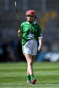 3 July 2022; Rachel Smyth, Scoil Cholmcille, Carrickmacross, Monaghan, representing Limerick during the INTO Cumann na mBunscol GAA Respect Exhibition Go Games before the GAA Hurling All-Ireland Senior Championship Semi-Final match between Limerick and Galway at Croke Park in Dublin. Photo by Piaras Ó Mídheach/Sportsfile
