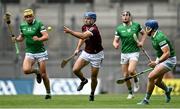 3 July 2022; Johnny Coen of Galway in action against Cathal O'Neill, 24, and Mike Casey, right, of Limerick during the GAA Hurling All-Ireland Senior Championship Semi-Final match between Limerick and Galway at Croke Park in Dublin. Photo by Piaras Ó Mídheach/Sportsfile