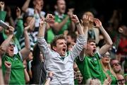 3 July 2022; Supporters during the GAA Hurling All-Ireland Senior Championship Semi-Final match between Limerick and Galway at Croke Park in Dublin. Photo by Piaras Ó Mídheach/Sportsfile