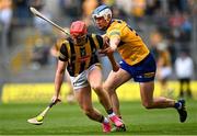 2 July 2022; Adrian Mullen of Kilkenny in action against Diarmuid Ryan of Clare during the GAA Hurling All-Ireland Senior Championship Semi-Final match between Kilkenny and Clare at Croke Park in Dublin. Photo by Piaras Ó Mídheach/Sportsfile