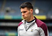 3 July 2022; Gearóid McInerney of Galway walks the pitch before the GAA Hurling All-Ireland Senior Championship Semi-Final match between Limerick and Galway at Croke Park in Dublin. Photo by Sam Barnes/Sportsfile