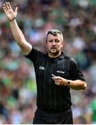 3 July 2022; Referee Thomas Walsh during the GAA Hurling All-Ireland Senior Championship Semi-Final match between Limerick and Galway at Croke Park in Dublin. Photo by Sam Barnes/Sportsfile