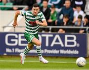 5 July 2022; Aaron Greene of Shamrock Rovers during the UEFA Champions League 2022/23 First Qualifying Round First Leg match between Shamrock Rovers and Hibernians at Tallaght Stadium in Dublin. Photo by Stephen McCarthy/Sportsfile