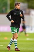 5 July 2022; Michael Leddy of Shamrock Rovers before the UEFA Champions League 2022/23 First Qualifying Round First Leg match between Shamrock Rovers and Hibernians at Tallaght Stadium in Dublin. Photo by Stephen McCarthy/Sportsfile