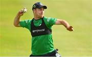 08 July 2022; Curtis Campher during an Ireland mens cricket training session at Malahide Cricket Club in Dublin. Photo by Ramsey Cardy/Sportsfile