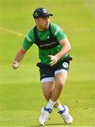 08 July 2022; Curtis Campher during an Ireland mens cricket training session at Malahide Cricket Club in Dublin. Photo by Ramsey Cardy/Sportsfile