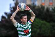 27 June 2022; Ronan Finn of Shamrock Rovers prepares to take a throw-in during the SSE Airtricity League Premier Division match between St Patrick's Athletic and Shamrock Rovers at Richmond Park in Dublin. Photo by Piaras Ó Mídheach/Sportsfile