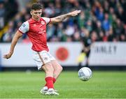 27 June 2022; Joe Redmond of St Patrick's Athletic during the SSE Airtricity League Premier Division match between St Patrick's Athletic and Shamrock Rovers at Richmond Park in Dublin. Photo by Piaras Ó Mídheach/Sportsfile