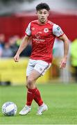 27 June 2022; Adam O'Reilly of St Patrick's Athletic during the SSE Airtricity League Premier Division match between St Patrick's Athletic and Shamrock Rovers at Richmond Park in Dublin. Photo by Piaras Ó Mídheach/Sportsfile