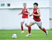 27 June 2022; Adam O'Reilly of St Patrick's Athletic during the SSE Airtricity League Premier Division match between St Patrick's Athletic and Shamrock Rovers at Richmond Park in Dublin. Photo by Piaras Ó Mídheach/Sportsfile