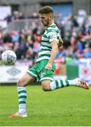 27 June 2022; Dylan Watts of Shamrock Rovers during the SSE Airtricity League Premier Division match between St Patrick's Athletic and Shamrock Rovers at Richmond Park in Dublin. Photo by Piaras Ó Mídheach/Sportsfile