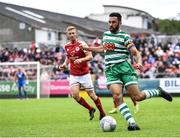 27 June 2022; Roberto Lopes of Shamrock Rovers during the SSE Airtricity League Premier Division match between St Patrick's Athletic and Shamrock Rovers at Richmond Park in Dublin. Photo by Piaras Ó Mídheach/Sportsfile