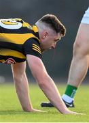 8 July 2022; Mick Kenny of Kilkenny awaits medical attention during the GAA Football All-Ireland Junior Championship Semi-Final match between Kilkenny and London at the GAA National Games Development Centre in Abbotstown, Dublin. Photo by Stephen McCarthy/Sportsfile