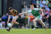 8 July 2022; Ciarán Wallace of Kilkenny in action against Eoghan Reilly of London during the GAA Football All-Ireland Junior Championship Semi-Final match between Kilkenny and London at the GAA National Games Development Centre in Abbotstown, Dublin. Photo by Stephen McCarthy/Sportsfile