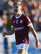 8 July 2022; Jack Longergan of Galway encourages his teammates during the Electric Ireland GAA Football All-Ireland Minor Championship Final match between Galway and Mayo at Dr Hyde Park in Roscommon. Photo by Piaras Ó Mídheach/Sportsfile