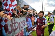 8 July 2022; Gary Deegan of Drogheda United celebrates after his side's victory in the SSE Airtricity League Premier Division match between Drogheda United and Dundalk at Head in the Game Park in Drogheda, Louth. Photo by Ramsey Cardy/Sportsfile
