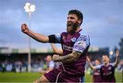 8 July 2022; Gary Deegan of Drogheda United celebrates after his side's victory in the SSE Airtricity League Premier Division match between Drogheda United and Dundalk at Head in the Game Park in Drogheda, Louth. Photo by Ramsey Cardy/Sportsfile