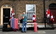 9 July 2022; A vendor prepares his stall on Summerhill before the GAA Football All-Ireland Senior Championship Semi-Final match between Derry and Galway at Croke Park in Dublin. Photo by Ray McManus/Sportsfile
