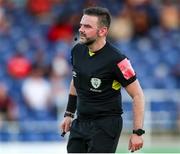 8 July 2022; Referee Mark Moynihan during the SSE Airtricity League First Division match between Waterford and Wexford at RSC in Waterford. Photo by Michael P Ryan/Sportsfile