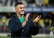 9 July 2022; Jonathan Sexton of Ireland celebrates after the Steinlager Series match between the New Zealand and Ireland at the Forsyth Barr Stadium in Dunedin, New Zealand. Photo by Brendan Moran/Sportsfile