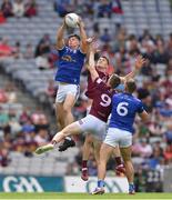 9 July 2022; James Smith of Cavan wins possession as the ball is thrown in to start the second half of the Tailteann Cup Final match between Cavan and Westmeath at Croke Park in Dublin. Photo by Ray McManus/Sportsfile