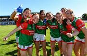 9 July 2022; Mayo players celebrate after the TG4 All-Ireland Ladies Football Senior Championship Quarter-Final match between Cork and Mayo at Cusack Park in Ennis, Clare. Photo by Matt Browne/Sportsfile