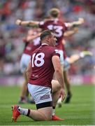 9 July 2022; Kieran Martin of Westmeath celebrates after the Tailteann Cup Final match between Cavan and Westmeath at Croke Park in Dublin. Photo by Ramsey Cardy/Sportsfile