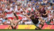 9 July 2022; Padraig McGrogan of Derry in action against Matthew Tierney of Galway during the GAA Football All-Ireland Senior Championship Semi-Final match between Derry and Galway at Croke Park in Dublin. Photo by Seb Daly/Sportsfile
