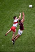 9 July 2022; Matthew Tierney of Galway in action against Padraig McGrogan of Derry during the GAA Football All-Ireland Senior Championship Semi-Final match between Derry and Galway at Croke Park in Dublin. Photo by Daire Brennan/Sportsfile