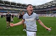 9 July 2022; Matthew Tierney of Galway celebrates after his side's victory in the GAA Football All-Ireland Senior Championship Semi-Final match between Derry and Galway at Croke Park in Dublin. Photo by Seb Daly/Sportsfile