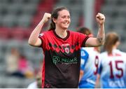 9 July 2022; Lisa Murphy of Bohemians celebrates at the final whistle during the EVOKE.ie FAI Women's Cup First Round match between Bohemians and Galway WFC at Dalymount Park in Dublin. Photo by Michael P Ryan/Sportsfile