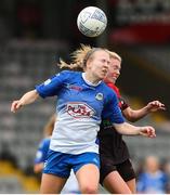 9 July 2022; Becky Walsh of Galway WFC in action against Erica Burke of Bohemians during the EVOKE.ie FAI Women's Cup First Round match between Bohemians and Galway WFC at Dalymount Park in Dublin. Photo by Michael P Ryan/Sportsfile