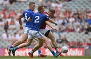 9 July 2022; Kieran Martin of Westmeath scores his side's second goal during the Tailteann Cup Final match between Cavan and Westmeath at Croke Park in Dublin. Photo by Seb Daly/Sportsfile