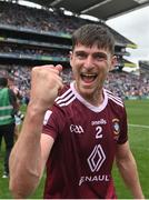 9 July 2022; Jack Smith of Westmeath celebrates after his side's victory in the Tailteann Cup Final match between Cavan and Westmeath at Croke Park in Dublin. Photo by Seb Daly/Sportsfile