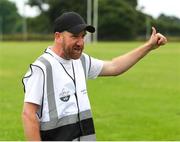 10 July 2022; parkrun Ireland, in partnership with Vhi, expanded their range of junior events to 30 with the introduction of the St Fergal’s Junior parkrun in Rathdowney, Laois on Sunday morning. Junior parkruns are 2km long and cater for 4 to 14-year olds, free of charge providing a fun and safe environment for children to enjoy exercise. To register for a parkrun near you visit www.parkrun.ie. Pictured race director Shane Keegan during a parkrun in Rathdowney, Laois. Photo by Michael P Ryan/Sportsfile