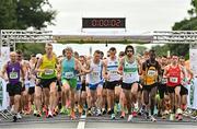 10 July 2022; A general view of start the Irish Runner 10 Mile, Sponsored by Sports Travel International, incorporating the AAI National 10 Mile Road Race Championships at the Phoenix Park in Dublin. Photo by Sam Barnes/Sportsfile