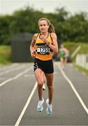 10 July 2022; Michelle Finn of Leevale AC on her way to winning the Kia Race Series Edenderry 10 Mile race in Edenderry in Offaly. Photo by Diarmuid Greene/Sportsfile