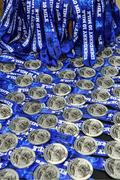 10 July 2022; A general view of medals at the Kia Race Series Edenderry 10 Mile race in Edenderry in Offaly. Photo by Diarmuid Greene/Sportsfile